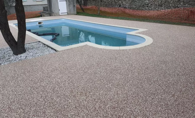 Pose de revêtement de sol en moquette de pierre, Montélimar, By Aménagement